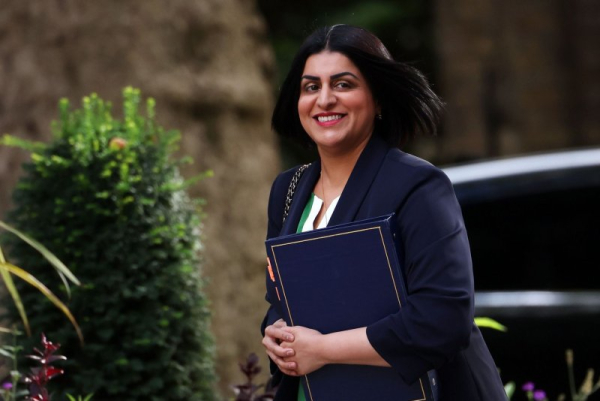 New United Kingdom Home Secretary Shabana Mahmood arrived for a cabinet meeting in London, England, on Sept. 2. Photo by Andy Rain/EPA