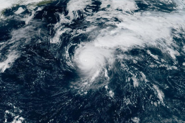 Hurricane Gabrielle is expected to reach the Azores on Thursday. Photo courtesy of NOAA