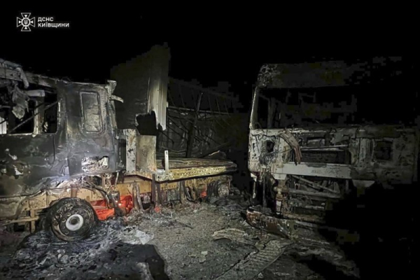 At least 24 people were killed and 19 others injured in the village of Yarova after Russian military forces struck the area around 11 a.m. local time at Ukraine's national post service as local workers and residents stood in line to receive a pension payout. Photo Provided By EPA/State Emergency Service of Ukraine