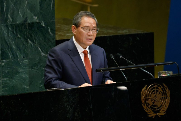 Chinese Premier Li Qiang, seen here at the U.N. General Assembly in September, will travel to North Korea this week to attend events commemorating the founding anniversary of the North's ruling party, both countries said Tuesday. File Photo by Peter Foley/UPI