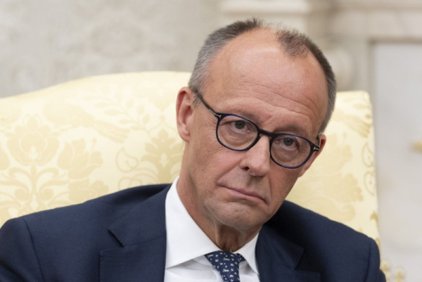 German Chancellor Friedrich Merz, pictured in June in the Oval Office, said drone incidents 