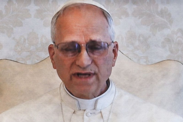 Pope Leo XIV on Tuesday from Vatican City urged people to support journalism and free speech instead of relying on technology to learn about important current events and form opinions. Photo by Tannen Maury/UPI