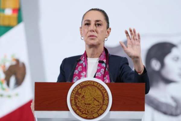 Mexican President Claudia Sheinbaum has been recognized for her firm stance in tough negotiations with U.S. President Donald Trump on tariffs, drug trafficking and migration. Photo by Mario Guzman/EPA
