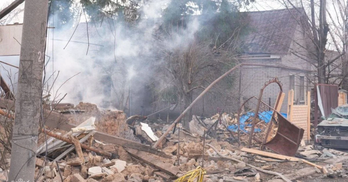 Російський безпілотник зруйнував приватний будинок у Запоріжжі.