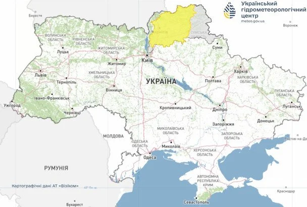Скандинавський циклон насувається на Україну: де прогнозують снігопади 9 Синоптики попереджають про підтоплення у кількох областях України / © Укргідрометцентр