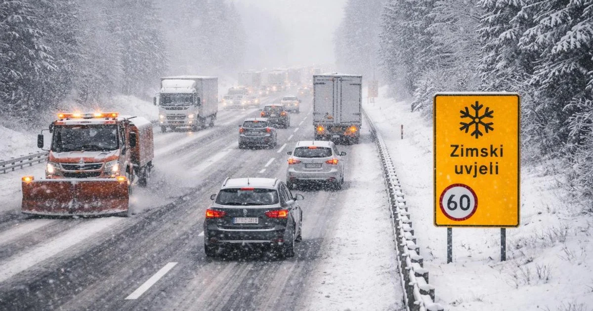 Снігопад у Хорватії
