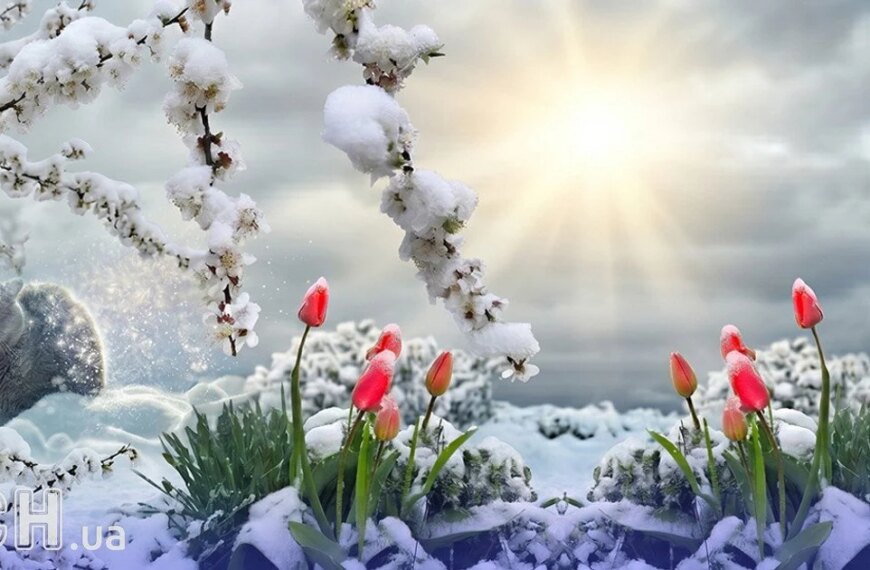 Українські прогнози погоди: відступлення морозів та настання стабільного тепла, принесених з Уралу.