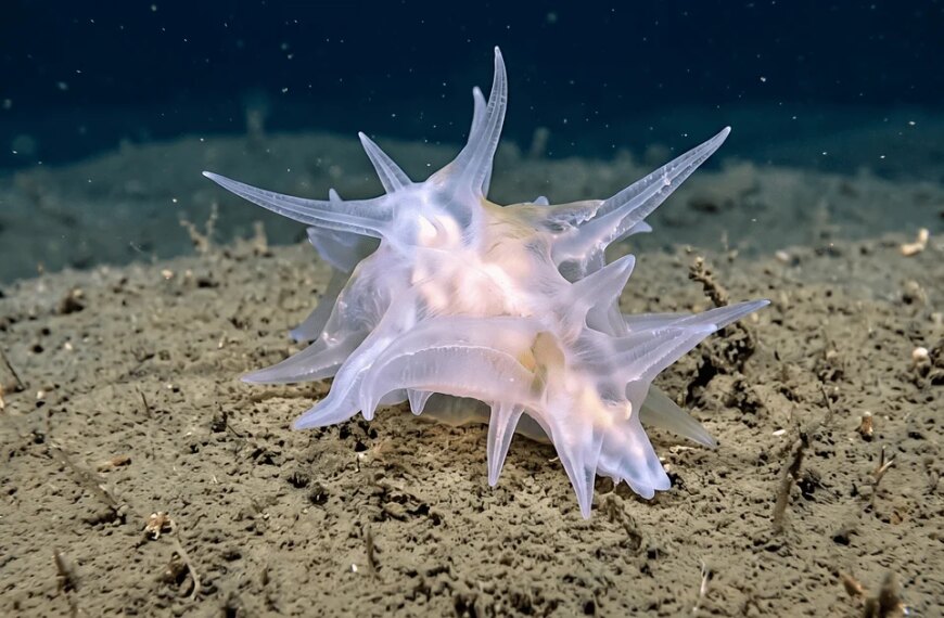 Дивовижна знахідка для науковців: на морському дні зняли на відео незвичайну напівпрозору істоту