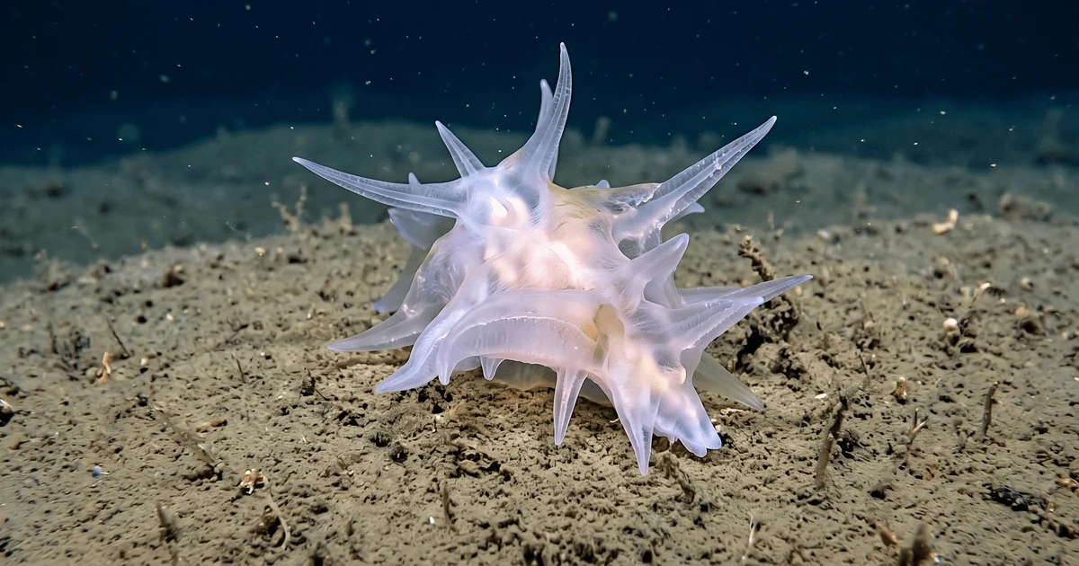 Unknown animal at the ocean floor