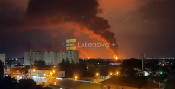 Масштабна пожежа виникла в Ставропольському краї РФ після атаки дронів
