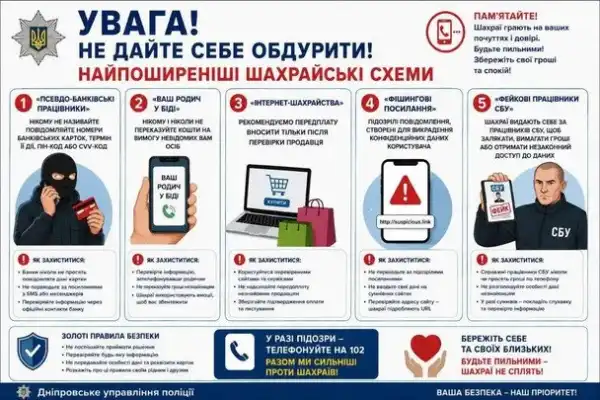 Київська поліція попереджає про актуальні схеми шахрайства, спрямовані на ошуканство громадян 5 Київська поліція попереджає про актуальні схеми шахрайства, спрямовані на ошуканство громадян 5