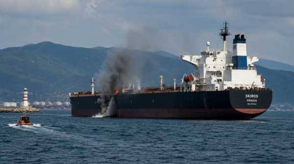 Грецький танкер, що перевозив російську нафту, зазнав нападу в Чорному морі – ЗМІ 4 Грецький танкер, що перевозив російську нафту, зазнав нападу в Чорному морі – ЗМІ 4