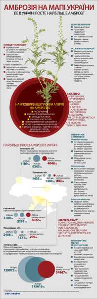 Амброзія на карті України 4