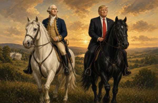 Трамп показав свої "фото" з першим американським президентом 6 Трамп показав свої "фото" з першим американським президентом 6